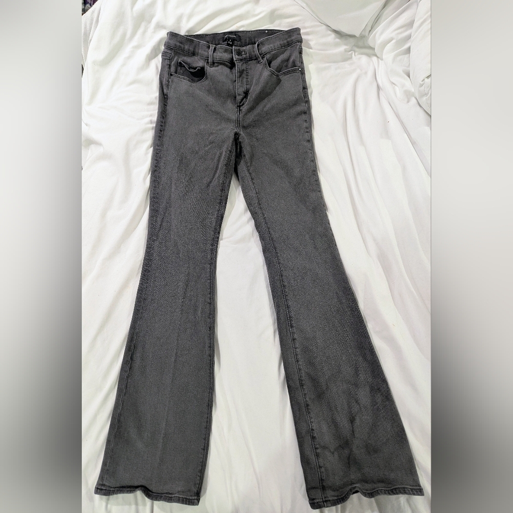 Tall Bootcut Mid-Risw Gray Jeans
